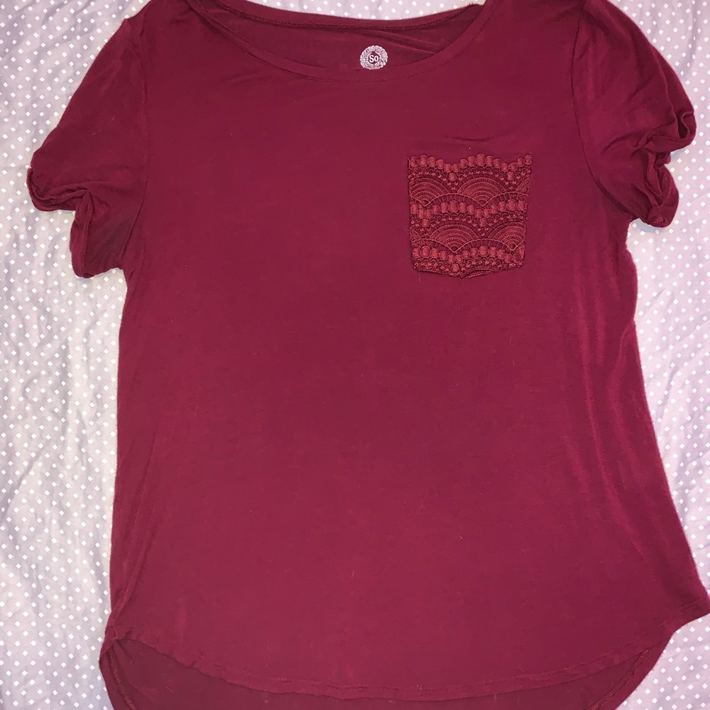 Flowy Lace Pocket Top